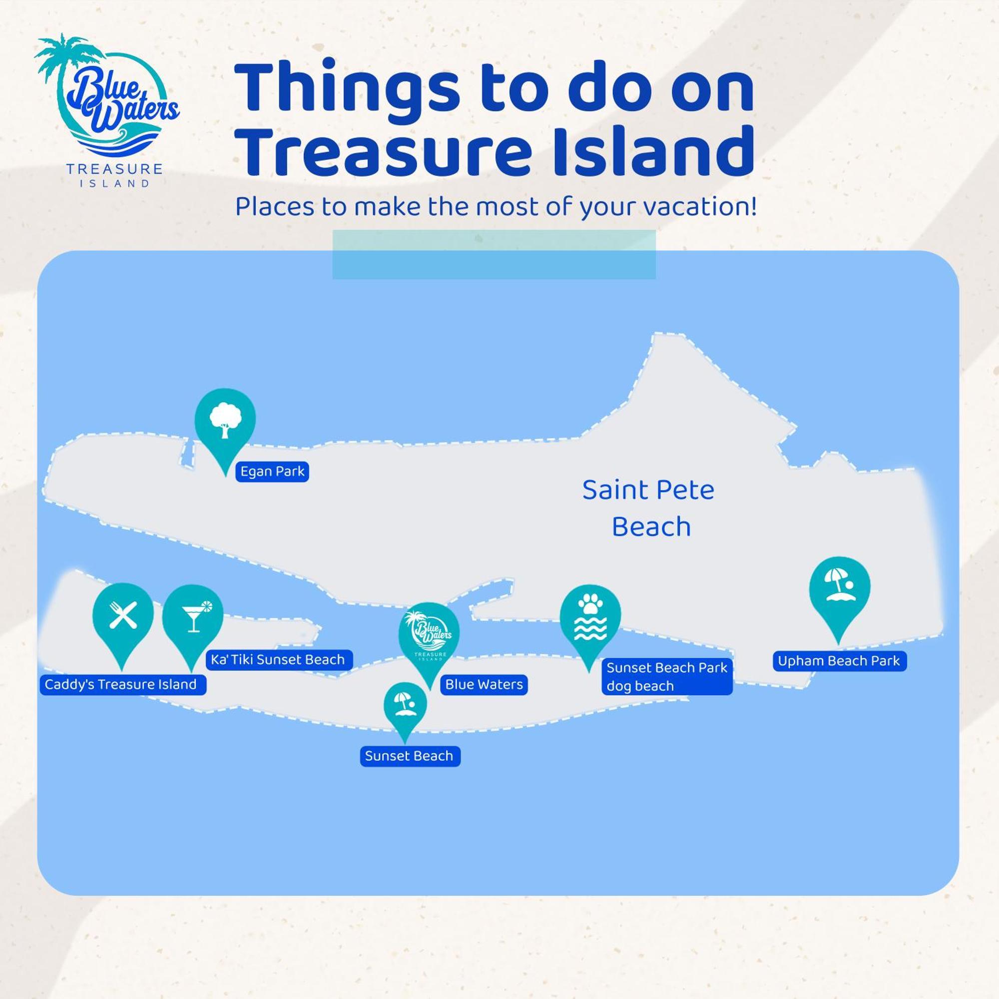 Blue Waters Treasure Island Hotell Eksteriør bilde